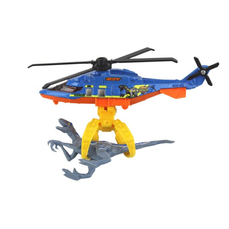 Helikoptera un dinozauru komplekts Blue Dino Park Set Lean Toys cena un informācija | Rotaļlietas zēniem | 220.lv