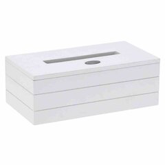 Salvešu kaste balta Living Izgatavots no mdf, praktiska kaste, salvešu kaste izmēri: 25x14x9 cm. цена и информация | Аксессуары для ванной комнаты | 220.lv