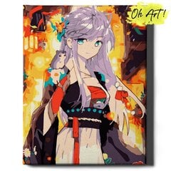 Glezna pēc cipariem Oh Art, Anime , 40x50 cm цена и информация | Живопись по номерам | 220.lv