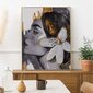 Glezna pēc numuriem Meitene ar liliju, Oh Art!, 40x50 cm cena un informācija | Gleznas pēc numuriem | 220.lv