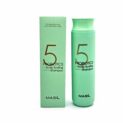 Dziļi attīrošs šampūns ar probiotikām Masil 5 Probiotics Scalp Scaling Shampoo, 300 ml cena un informācija | Šampūni | 220.lv