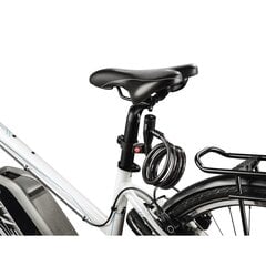 Hama velosipēda spirālveida kabeļa slēdzene, 120 cm, melna cena un informācija | Velo slēdzenes | 220.lv