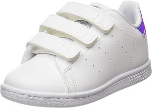 Sporta apavi meitenēm Adidas FX7537, balti cena un informācija | Sporta apavi bērniem | 220.lv