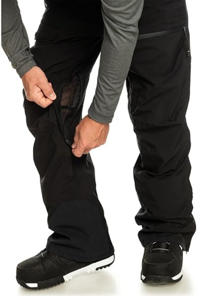 Slēpošanas bikses vīriešiem Quiksilver EQYTP03140 KVJ0, melnas cena un informācija | Vīriešu slēpošanas apģērbs | 220.lv