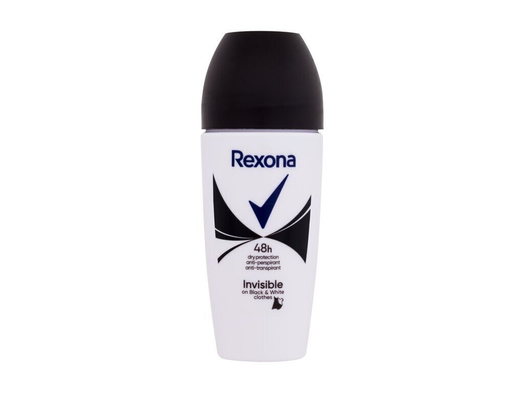 Rullīšu dezodorants Rexona inivisible black&amp;white sievietēm, 50 ml цена и информация | Dezodoranti | 220.lv