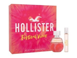 Набор парфюмерии для женщин Hollister Festival Vibes EDP, 50 мл + 15 мл цена и информация | Женские духи Lovely Me, 50 мл | 220.lv