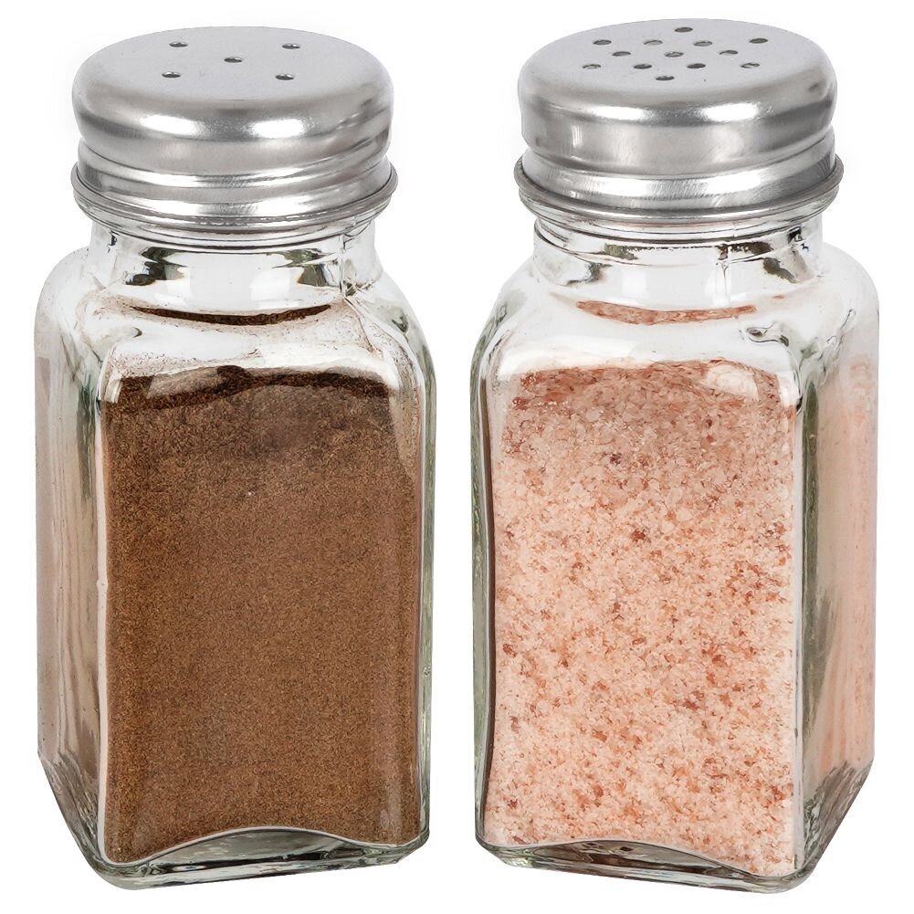 Sāls un piparu burkas, 2 gab. cena un informācija | Garšvielu trauki, dzirnaviņas | 220.lv