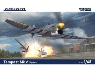 Līmējamais modelis Eduard - Hawker Tempest Mk.V Series 1 Weekend Edition, 1/48, 84195 cena un informācija | Konstruktori | 220.lv