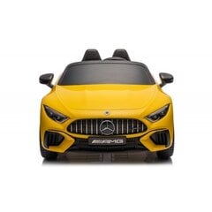 Divvietīgs bērnu elektroauto Lean Cars Mercedes AMG SL63, dzeltens цена и информация | Электромобили для детей | 220.lv