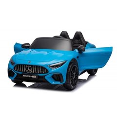 Divvietīgs bērnu elektroauto Lean Cars Mercedes AMG SL63, zils cena un informācija | Bērnu elektroauto | 220.lv