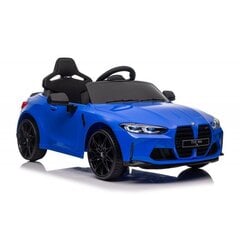 Vienvietīgs bērnu elektroauto Lean cars BMW M4, zils cena un informācija | Bērnu elektroauto | 220.lv
