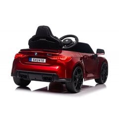vienvietīgs elektromobilis bērniem BMW M4 Lean cars, sarkans cena un informācija | Bērnu elektroauto | 220.lv