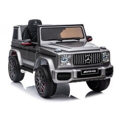 Vienvietīgs bērnu elektroauto Lean Cars Mercedes G63 AMG, sudraba цена и информация | Электромобили для детей | 220.lv