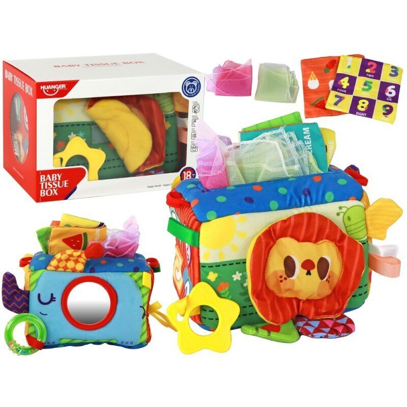Izglītojoša rotaļlieta - salvešu kaste Huanger cena un informācija | Rotaļlietas zīdaiņiem | 220.lv