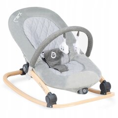 Šūpoles - krēsliņš mazulim Momi Lumiwood, pelēks cena un informācija | Bērnu šūpuļkrēsliņi | 220.lv