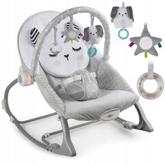 Šūpoles - krēsliņš mazulim Nukido 7323, pelēks cena un informācija | Bērnu šūpuļkrēsliņi | 220.lv