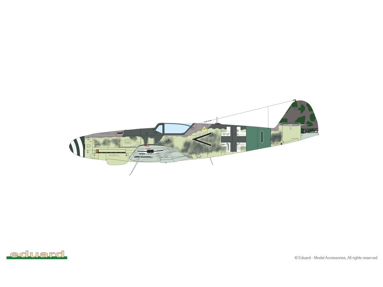 Līmējamais modelis Eduard - Messerschmitt Bf 109K-4 Weekend edition, 1/48, 84197 cena un informācija | Līmējamie modeļi | 220.lv