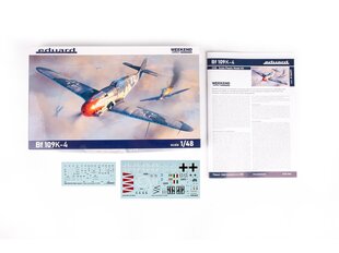 Сборная пластиковая модель. Eduard - Messerschmitt Bf 109K-4 Weekend edition, 1/48, 84197 цена и информация | Склеиваемые модели | 220.lv