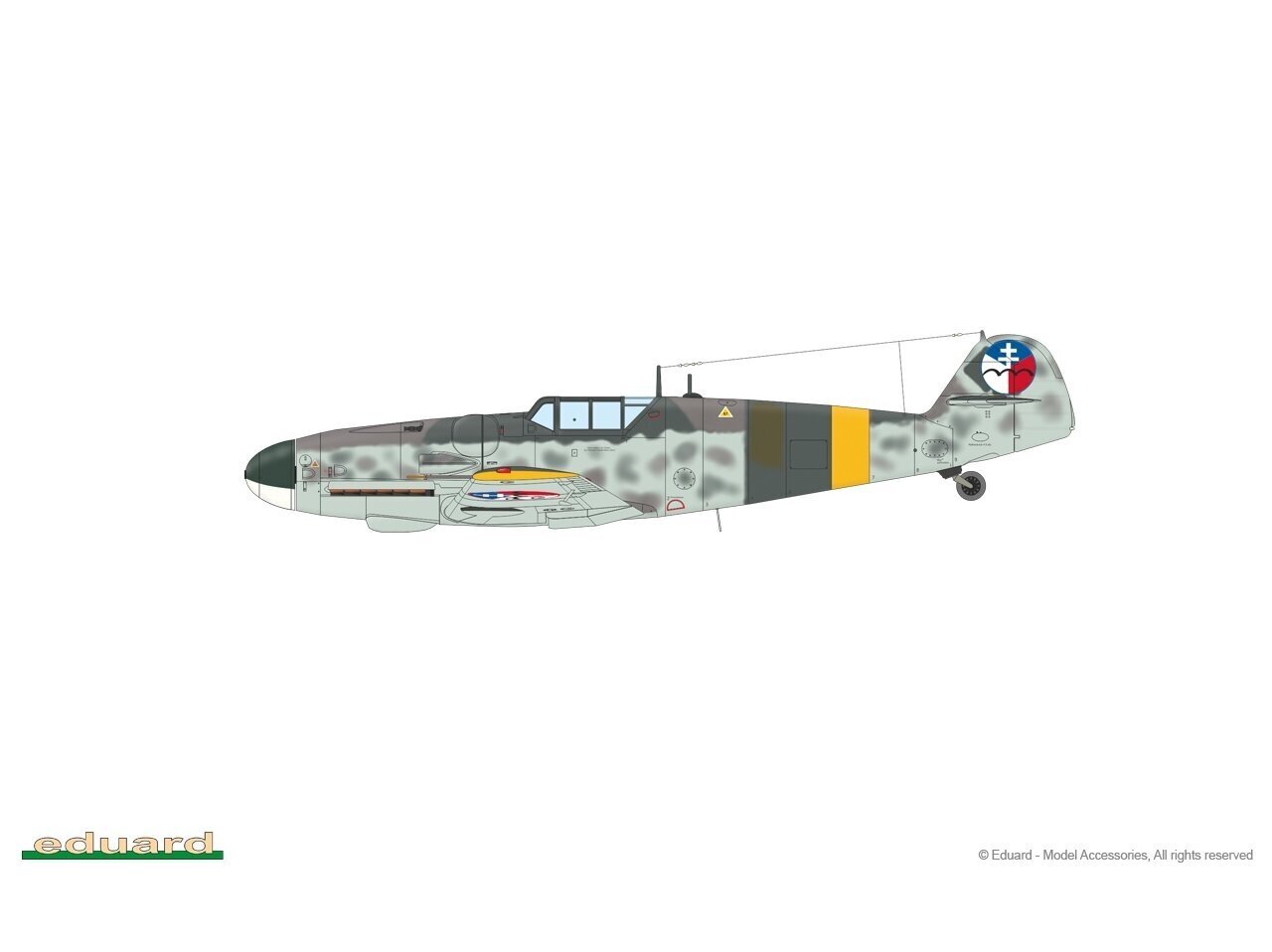 Konstruktors Eduard - Messerschmitt Bf 109G-5 & Bf 109G-6 Gustav Pt.1, 1/72, 2144 cena un informācija | Konstruktori | 220.lv