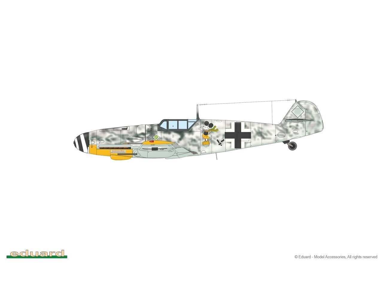 Konstruktors Eduard - Messerschmitt Bf 109G-5 & Bf 109G-6 Gustav Pt.1, 1/72, 2144 cena un informācija | Konstruktori | 220.lv