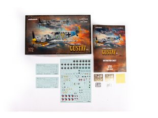 Сборная пластиковая модель. Eduard - Messerschmitt Bf 109G-5 & Bf 109G-6 Gustav Pt.1, 1/72, 2144 цена и информация | Конструкторы и кубики | 220.lv