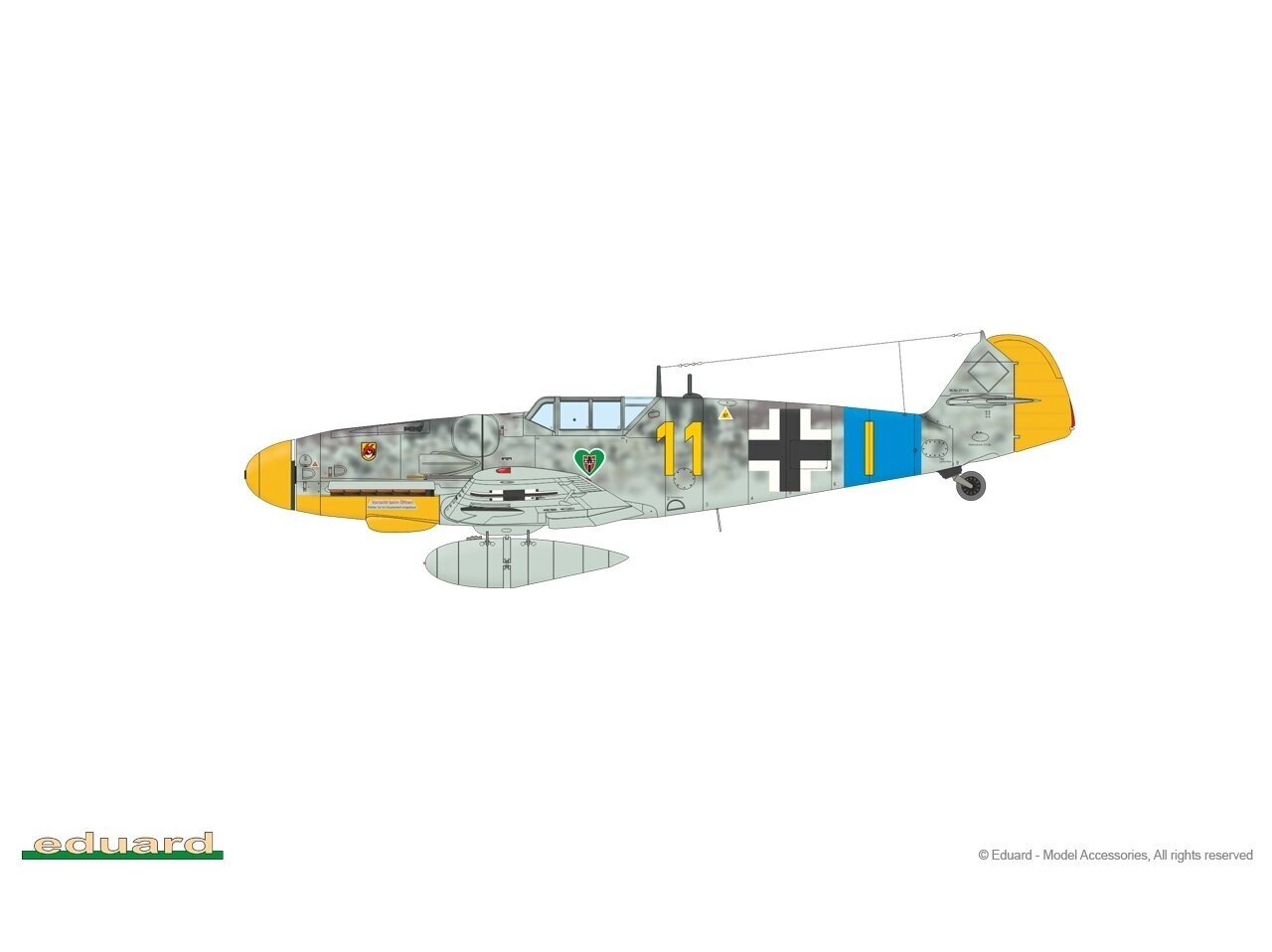 Konstruktors Eduard - Messerschmitt Bf 109G-5 & Bf 109G-6 Gustav Pt.1, 1/72, 2144 cena un informācija | Konstruktori | 220.lv