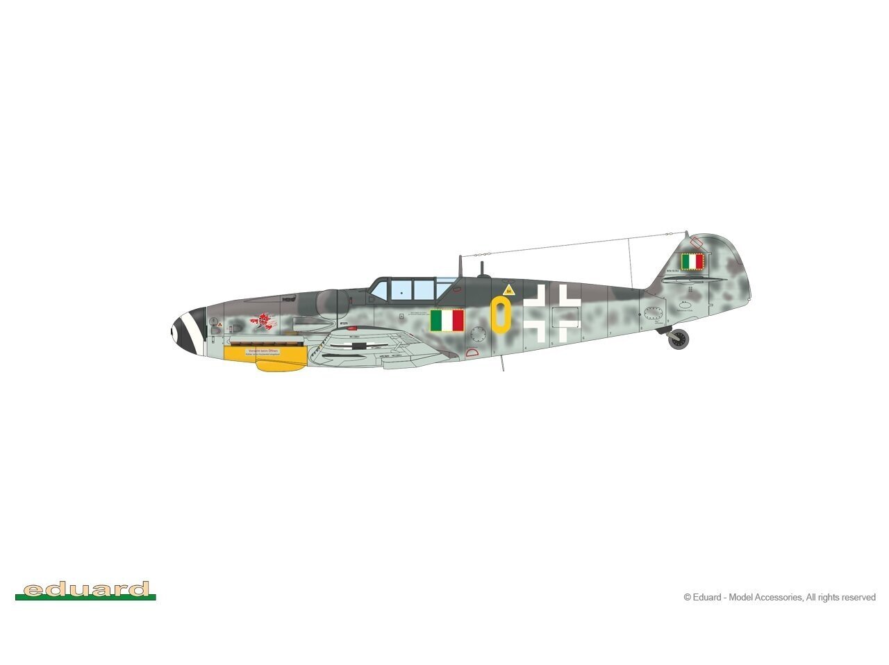 Konstruktors Eduard - Messerschmitt Bf 109G-5 & Bf 109G-6 Gustav Pt.1, 1/72, 2144 cena un informācija | Konstruktori | 220.lv