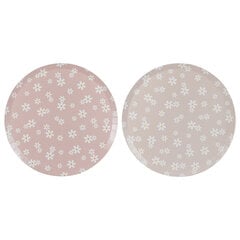Бумажные тарелки розовые с ромашками, 22см, 8 шт. цена и информация | Праздничная одноразовая посуда | 220.lv