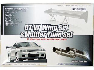 Fujimi - Garage & Tools Series GT-W Wing Set & Muffler Tune Set, 1/24, 11112 цена и информация | Принадлежности для рисования, лепки | 220.lv