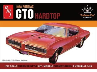 Сборная пластиковая модель. AMT - 1968 Pontiac GTO Hardtop, 1/25, 01411 цена и информация | Конструкторы и кубики | 220.lv