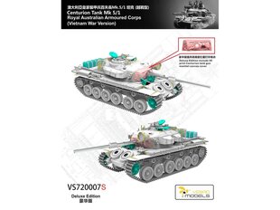 Сборная пластиковая модель. Centurion Tank Mk 5/1 Royal Australian Armoured Corps (Vietnam War), 1/72, 720007 цена и информация | Vespid Models Товары для детей и младенцев | 220.lv