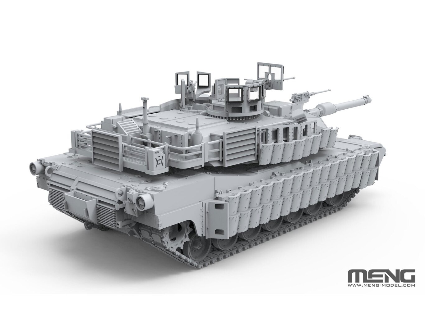 Līmējamais modelis Meng Model - U.S. Main Battle Tank M1A2 SEP Abrams Tusk II, 1/72, 72-003 cena un informācija | Konstruktori | 220.lv