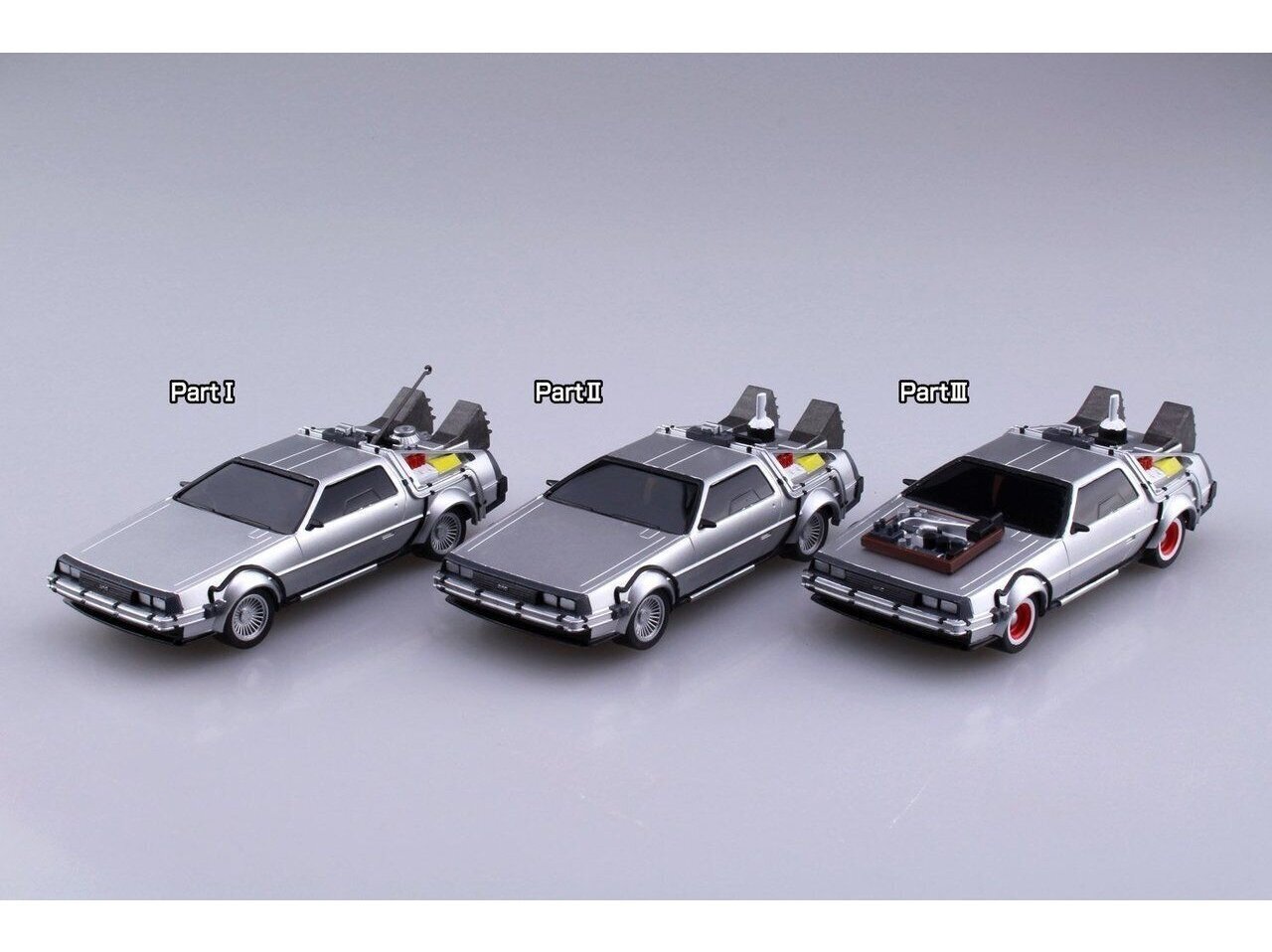 Līmējamais modelis Aoshima - DeLorean DMC-12 "Back to the Future II" Pull back, 1/43, 05476 cena un informācija | Līmējamie modeļi | 220.lv