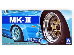 Комплект колес Aoshima Mark III (MK-III) 14", 1/24, 05389 цена и информация | Склеиваемые модели | 220.lv