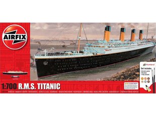 Dāvanu komplekts Airfix - R.M.S. Titanic, 1/700, A50164A cena un informācija | Konstruktori | 220.lv