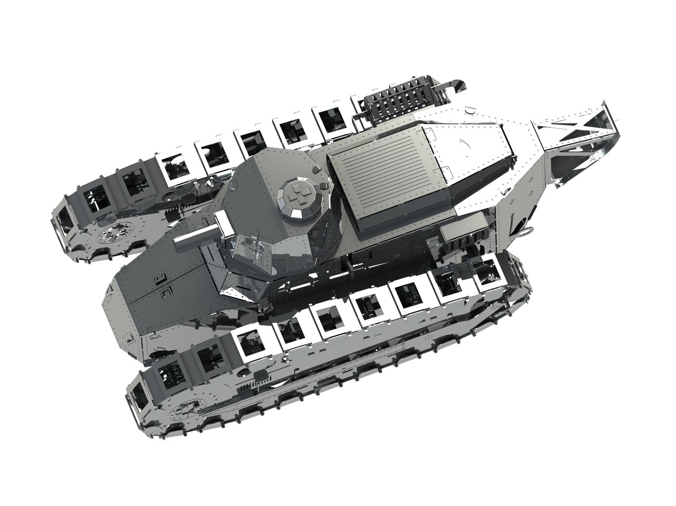 Konstruktors Metal Time - Nimble Fighter Renault FT-17 Tank, MT010 cena un informācija | Konstruktori | 220.lv