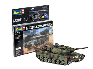 Dāvanu komplekts Revell - Leopard 2A6/A6M, 1/72, 63180 cena un informācija | Konstruktori | 220.lv