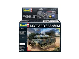 Dāvanu komplekts Revell - Leopard 2A6/A6M, 1/72, 63180 cena un informācija | Konstruktori | 220.lv