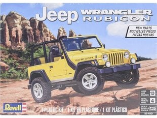 Līmējamais modelis Revell - Jeep Wrangler Rubicon, 1/25, 14501 cena un informācija | Līmējamie modeļi | 220.lv