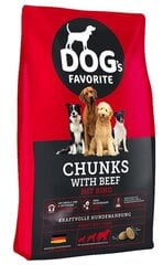 Happy Dog Dog's Favorit Chunks visu šķirņu suņiem, su liellopu gaļu, 15 kg cena un informācija | Happy Dog Zoo preces | 220.lv
