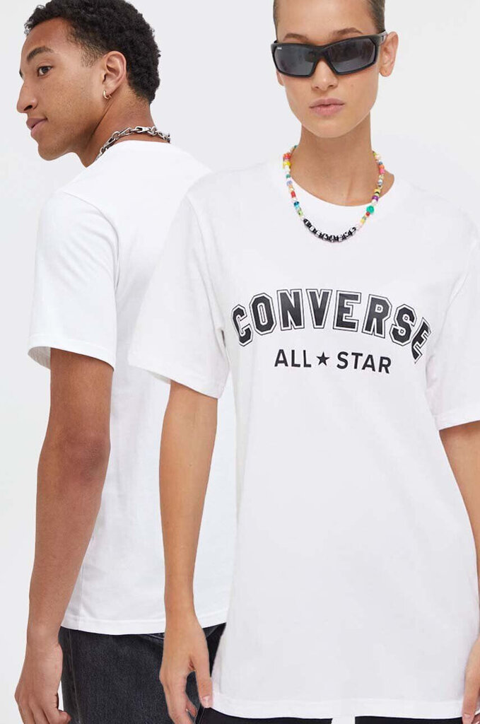 T-Krekls unisex Converse All Star Tee 10024566 A04, balts цена и информация | Vīriešu T-krekli | 220.lv