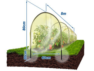 Парник Перчик, 8 м цена и информация | Теплицы | 220.lv