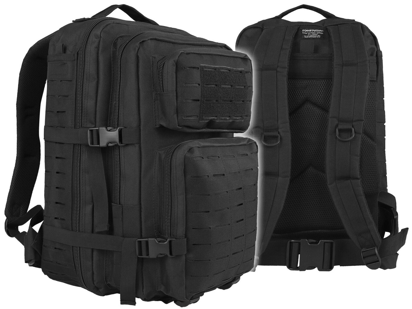 Ceļojumu mugursoma Dominator Urban Combat Warrior Tac, 40l, melna цена и информация | Sporta somas un mugursomas | 220.lv