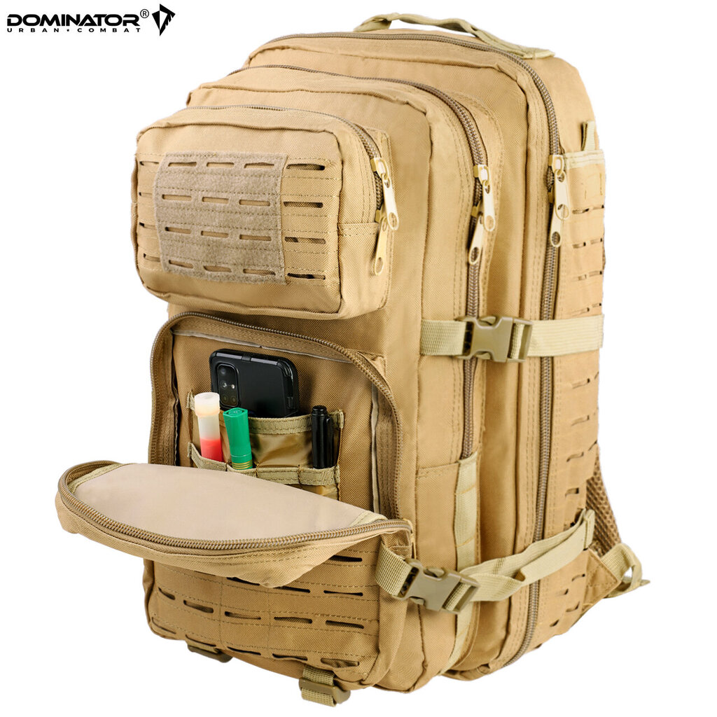 Ceļojumu mugursoma Dominator Urban Combat Warrior Tac 40l, brūna cena un informācija | Sporta somas un mugursomas | 220.lv