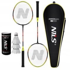 Badmintona komplekts Nils, dažādu krāsu цена и информация | Комплект бадминтона Sportech 4+S 000226 | 220.lv