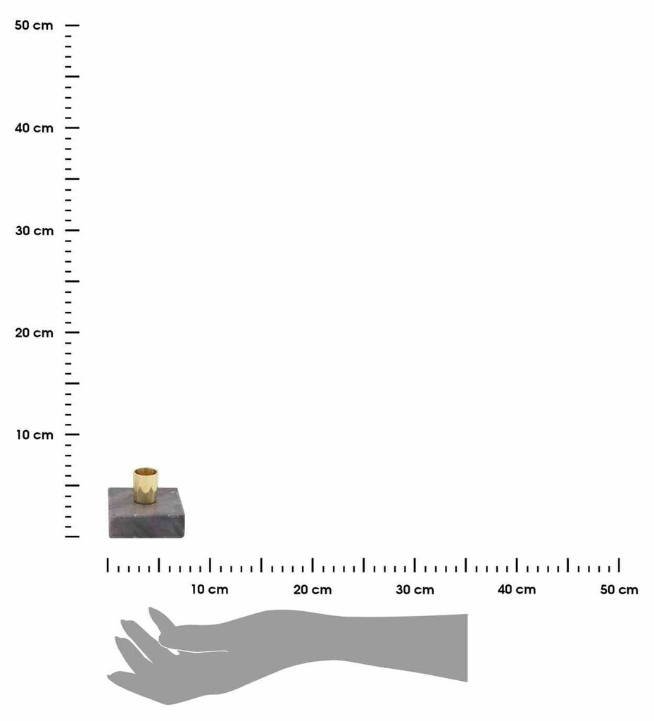 Marmora svečturis, 7,5x6,5 cm цена и информация | Sveces un svečturi | 220.lv