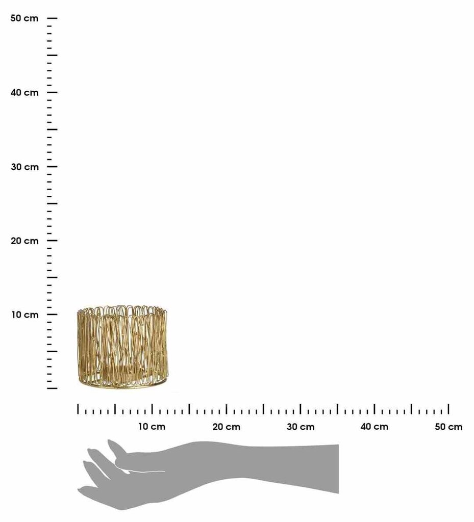 Zelta laterna 10x13 cm cena un informācija | Sveces un svečturi | 220.lv