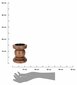 Rustikāls koka sveču turētājs, 14 cm цена и информация | Sveces un svečturi | 220.lv