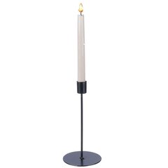 Metāla svečturis 20 cm, melns cena un informācija | Sveces un svečturi | 220.lv
