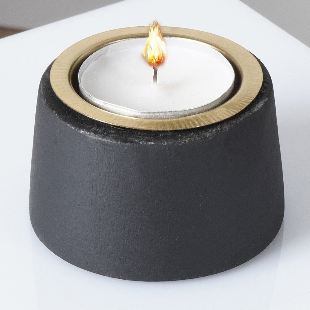 Koka svečturis 6x4 cm cena un informācija | Sveces un svečturi | 220.lv